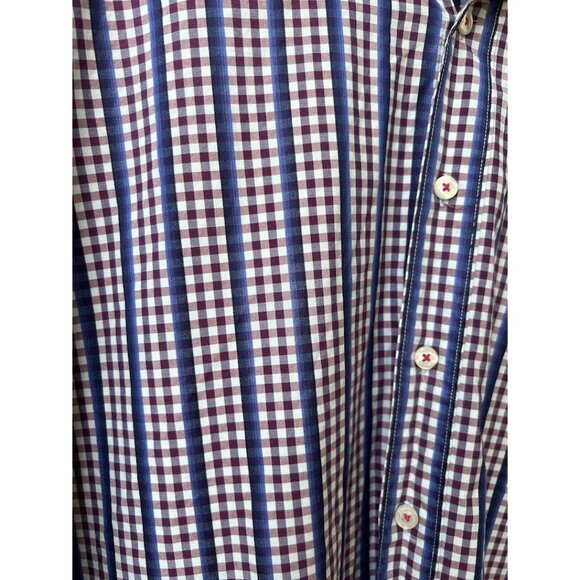 Tommy Bahama Men's Purple Check Plaid Casual Button Down Shirt Size 3X‎ - Picture 3 of 5